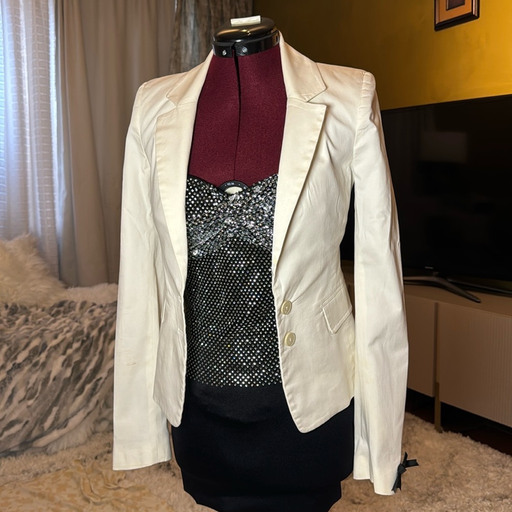 Patrizia Pepe white jacket, size 40